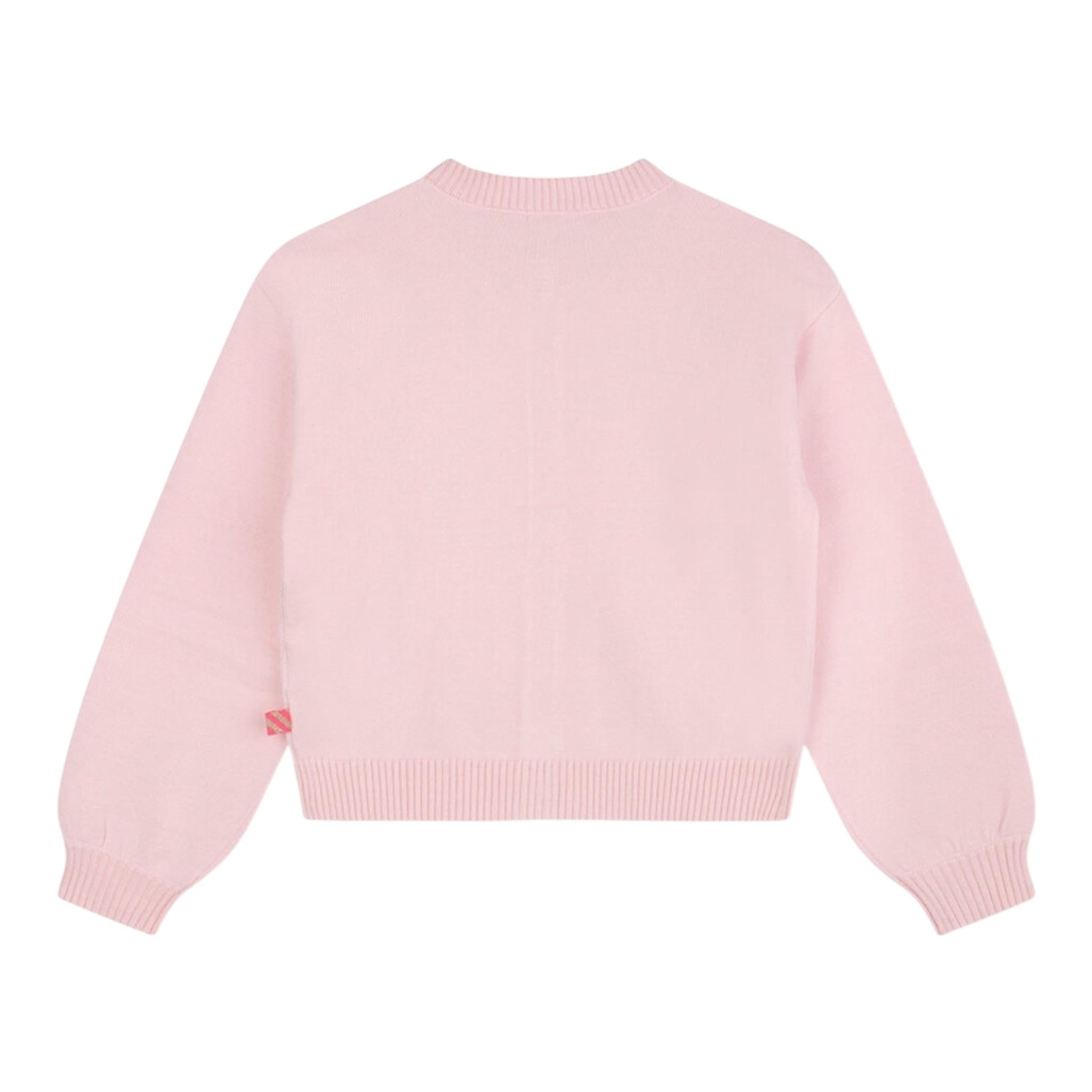 BillIEBLUSH cardigan tinta unita con paillettes Rosa per Bambina U20458 ROSA BillIEBLUSH