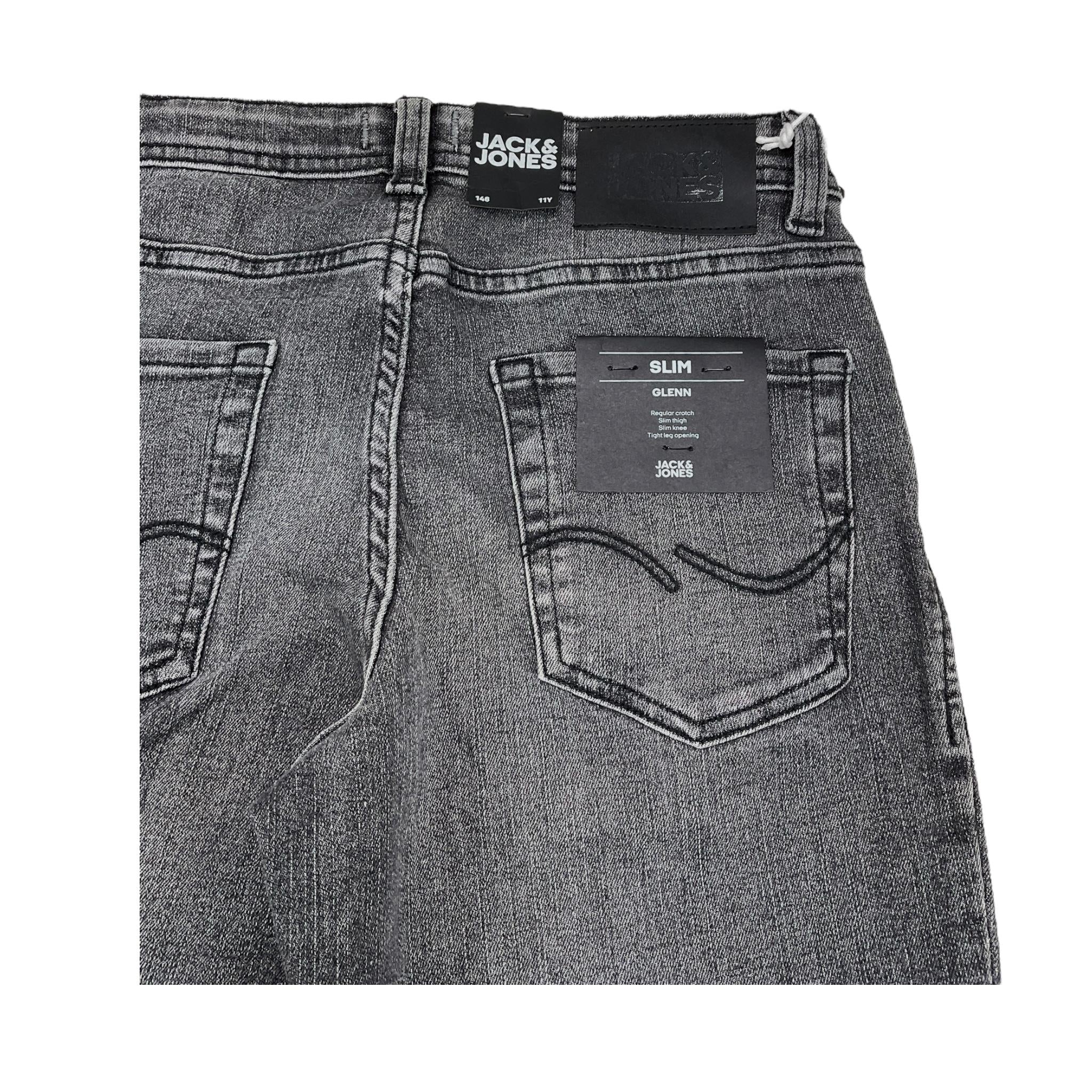 JACK&JONES jeans tinta unita con girovita regolabile Grigio per Bambino 12243686 GRIGIO JACK&JONES