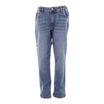 TRUSSARDI jeans tinta unita con girovita regolabile Blu per Bambino TBA24119JE BLU TRUSSARDI
