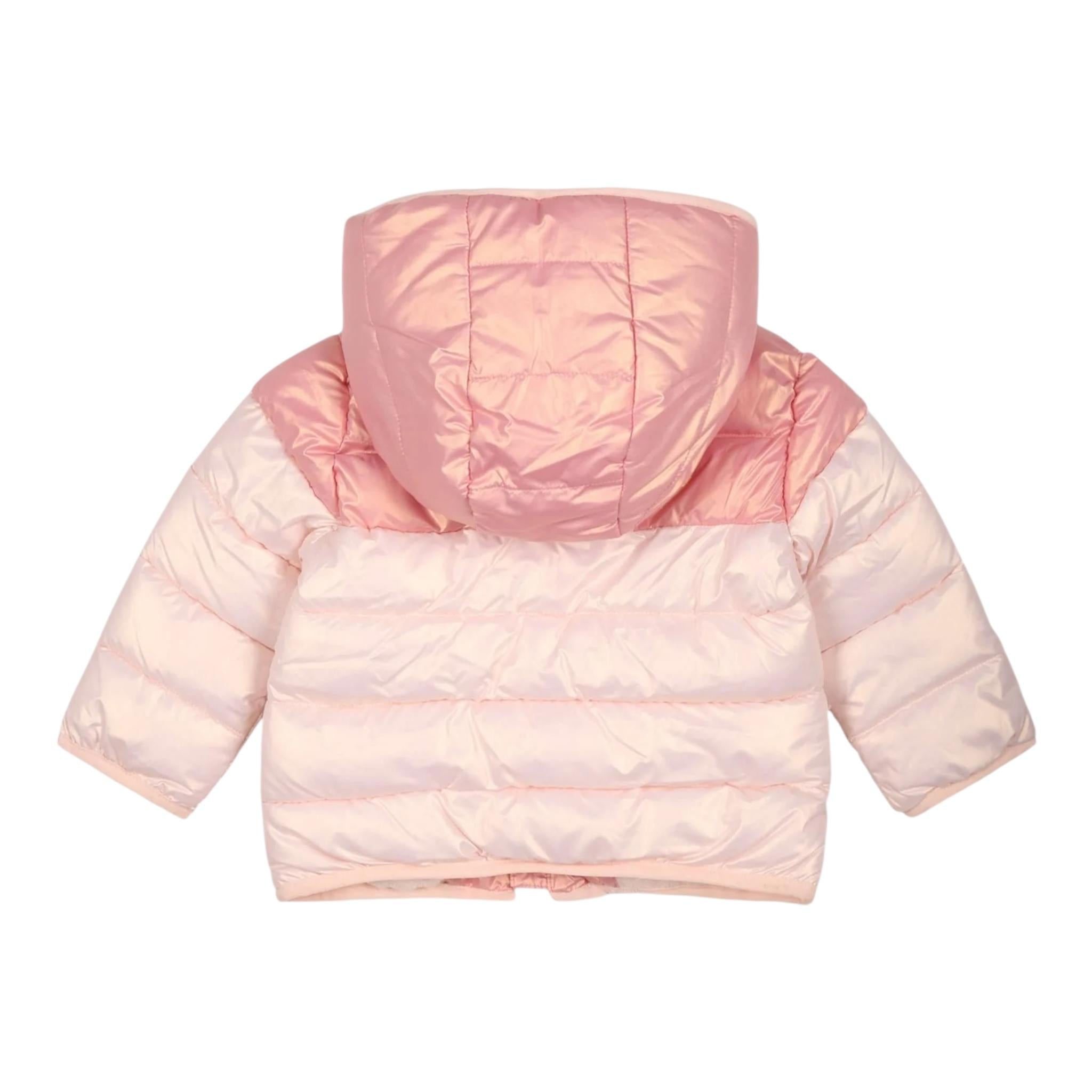 CARRE'MENT BEAU giubbino tinta unita con cappuccio e pelliccia Rosa per Neonata Y30232X ROSA CARRE'MENT BEAU