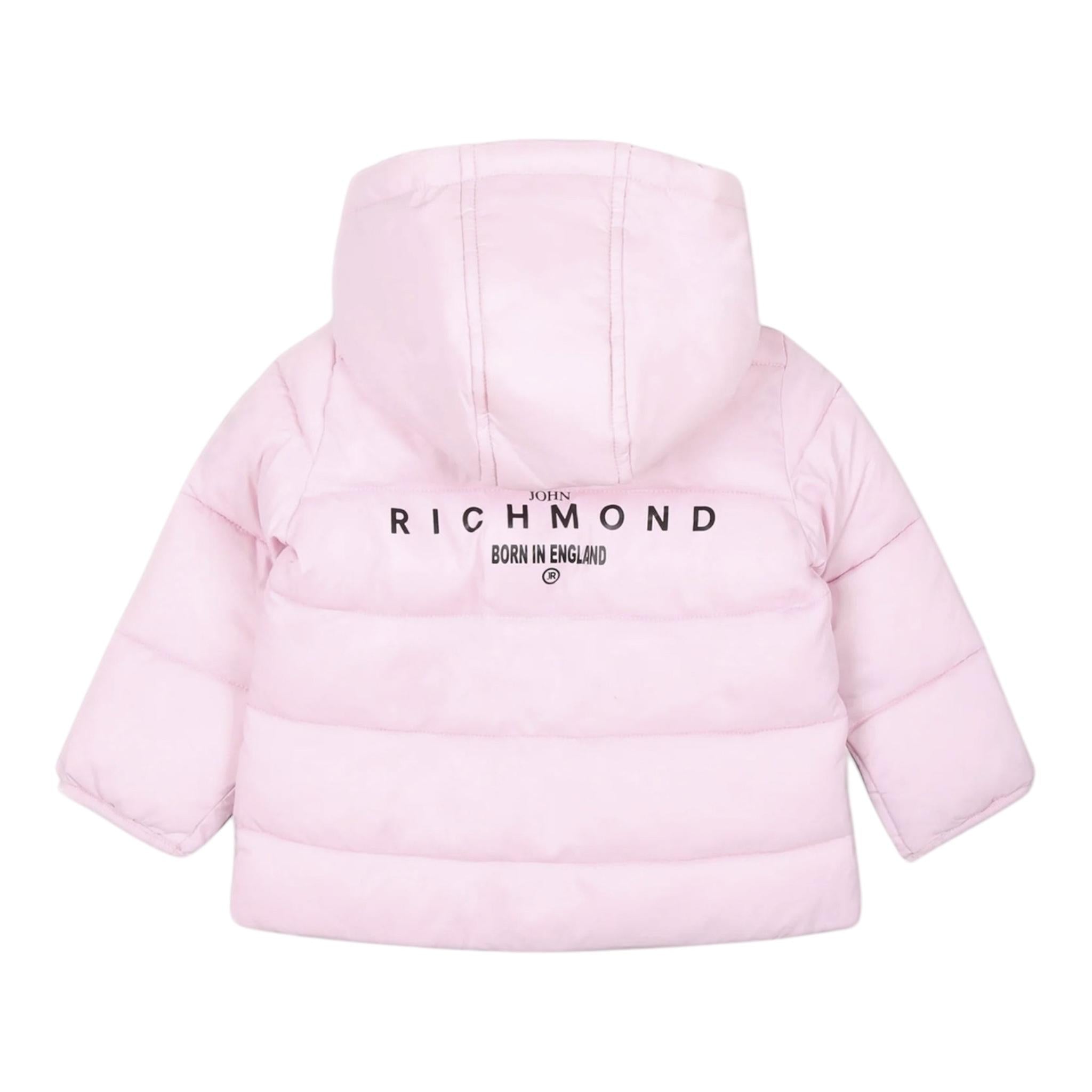 JOHN RICHMOND giubbino tinta unita con cappuccio Rosa per Neonata RIA24002PI ROSA JOHN RICHMOND