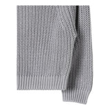 IL GUFO maglia tinta unita con trecce Grigio per Bambina A24MA452EM109 GRIGIO IL GUFO