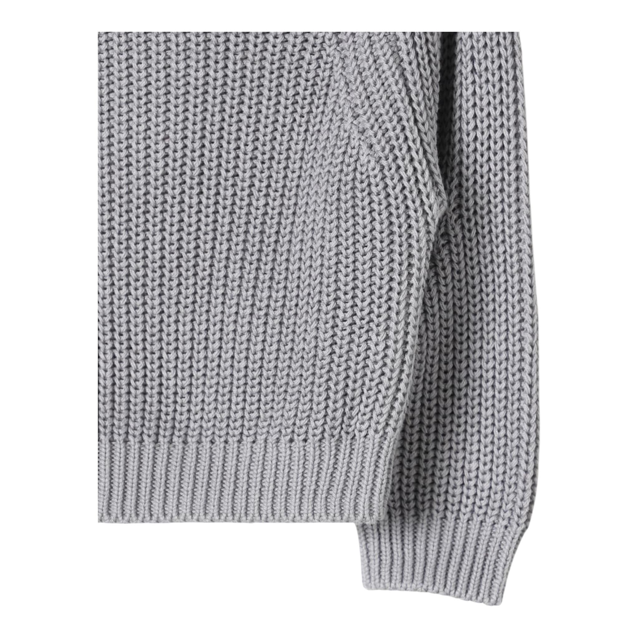 IL GUFO maglia tinta unita con trecce Grigio per Bambina A24MA452EM109 GRIGIO IL GUFO