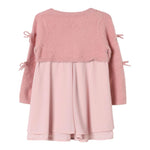 LIU JO abito manica lunga tinta unita Rosa per Neonata KF4097NX ROSA LIU JO