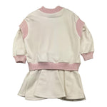 MISSONI abito manica lunga tinta unita con logo Bianco per Bambina MV1A70 BIANCO MISSONI