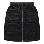 DIESEL gonna tinta unita con elastico in vita e zip Nero per Bambina J01951 NERO DIESEL