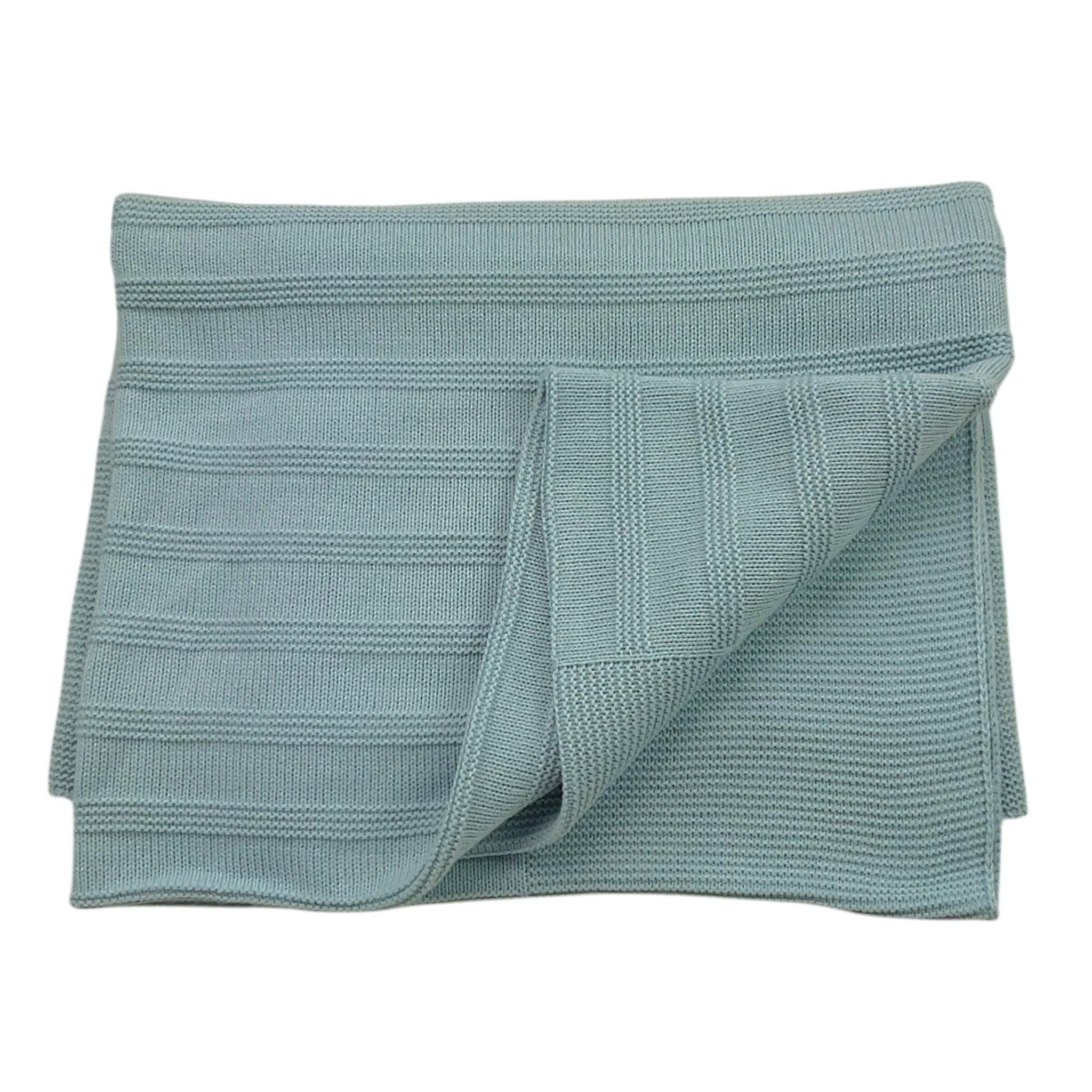 JULIANA coperta tinta unita Verde acqua per Neonato 24532 VERDE ACQUA JULIANA