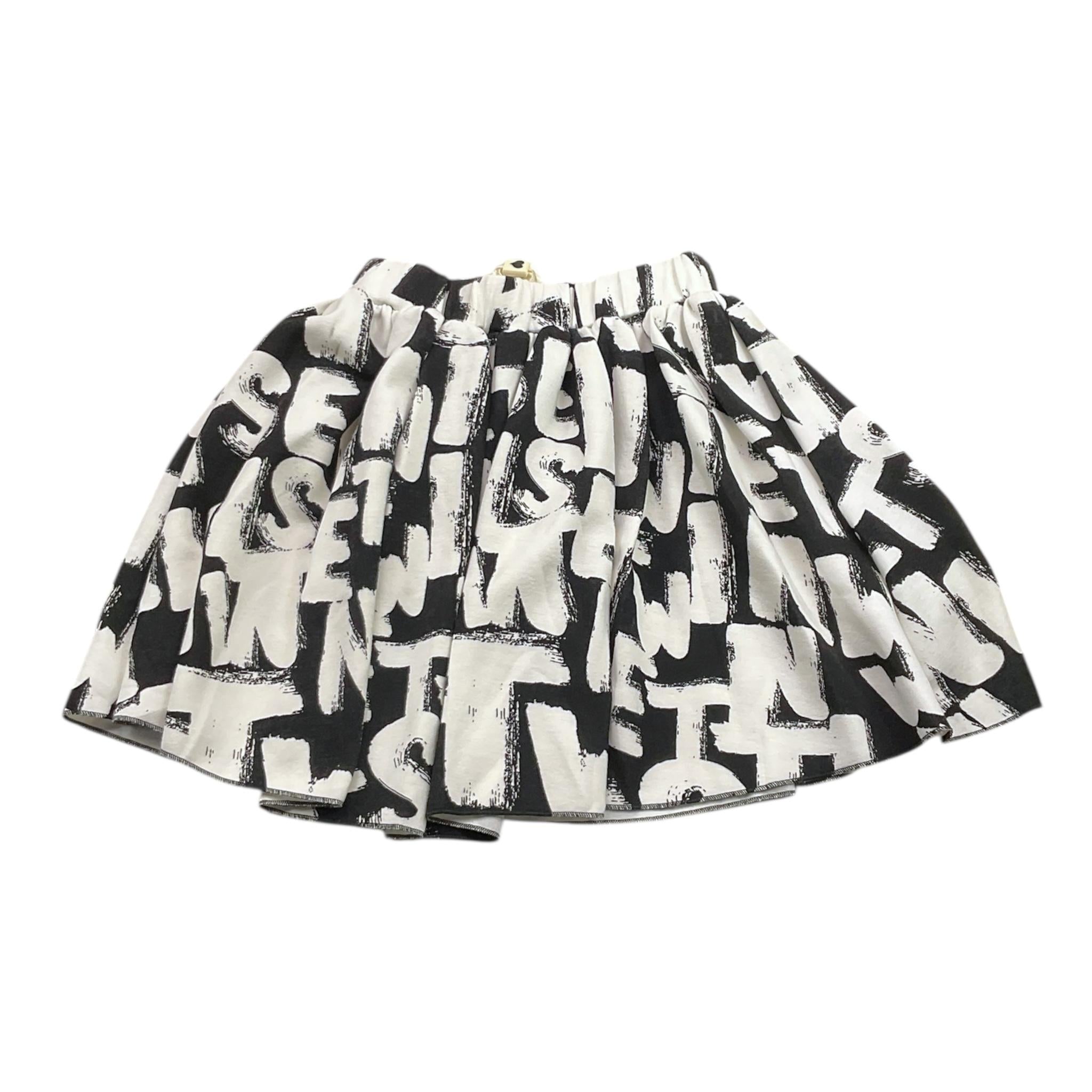 TWINSET gonna tinta unita logata Nero per Bambina 232GJ2252 NERO TWINSET