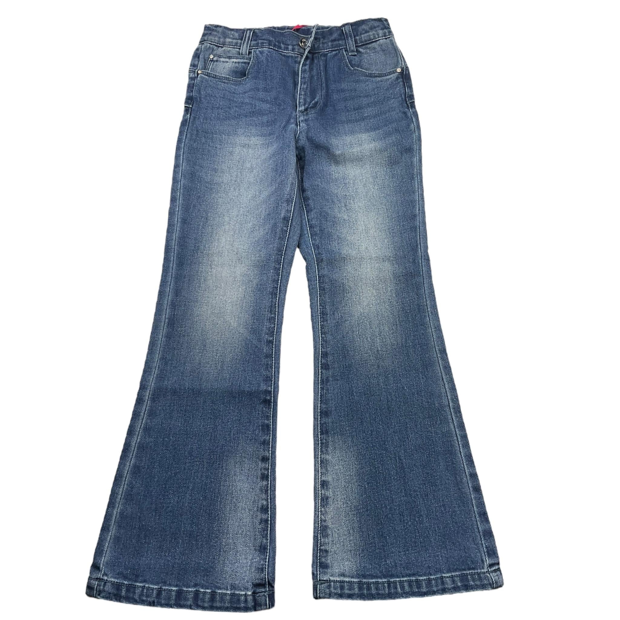 LIU JO jeans tinta unita modello a zampa Blu per Bambina GF4113 BLU LIU JO