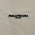 PAOLO PECORA t-shirt girocollo tinta unita con stampa Bianco per Bambino PP3736 BIANCO PAOLO PECORA