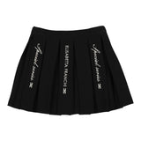 ELISABETTA FRANCHI gonna tinta unita con stampa logo Nero per Bambina EFGO172 NERO ELISABETTA FRANCHI