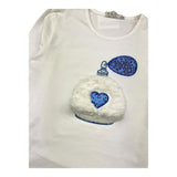 EMC shirt girocollo tinta unita con stampa Bianco per Bambina BX2300 BIANCO EMC