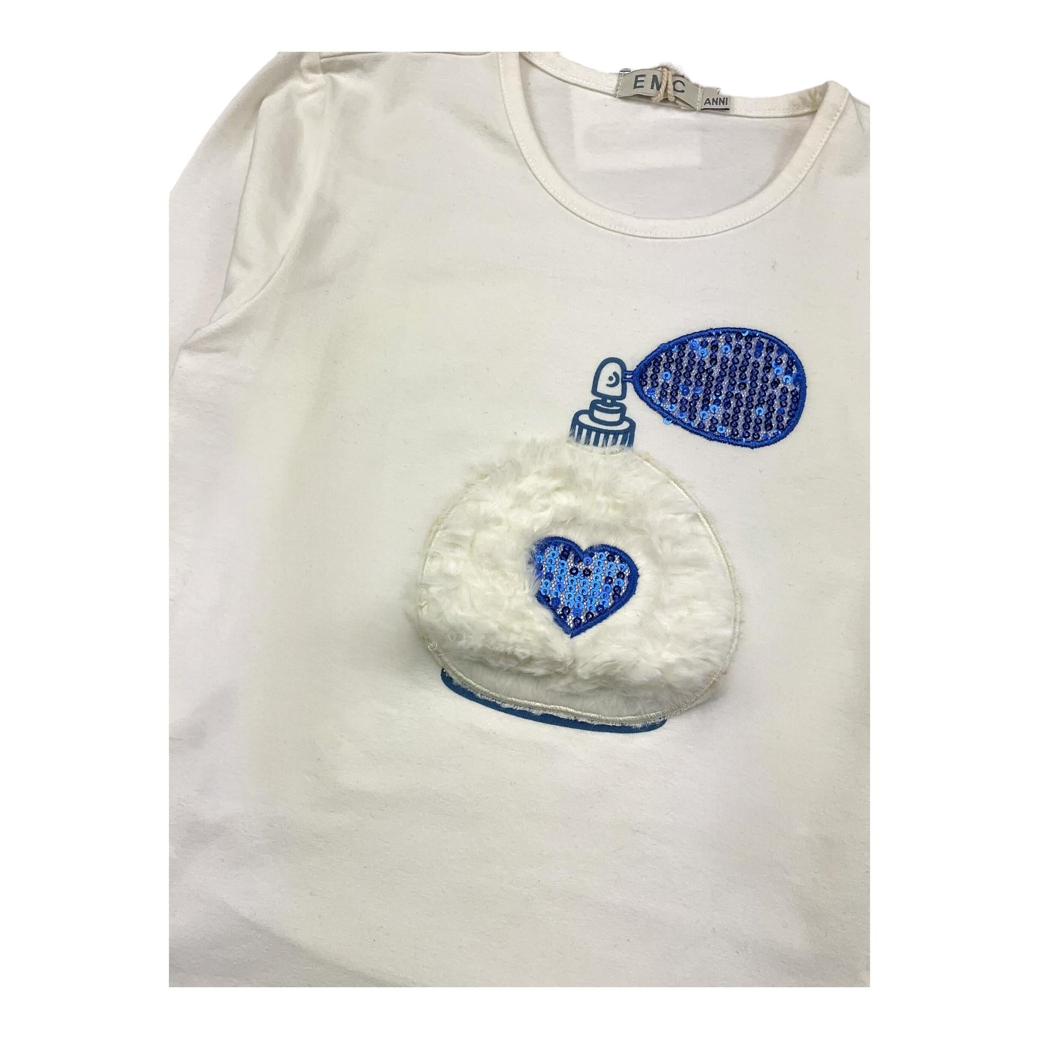 EMC shirt girocollo tinta unita con stampa Bianco per Bambina BX2300 BIANCO EMC