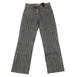 TO be too jeans tinta unita modello palazzo con strass Grigio per Bambina TFBF24P628 GRIGIO TO be too