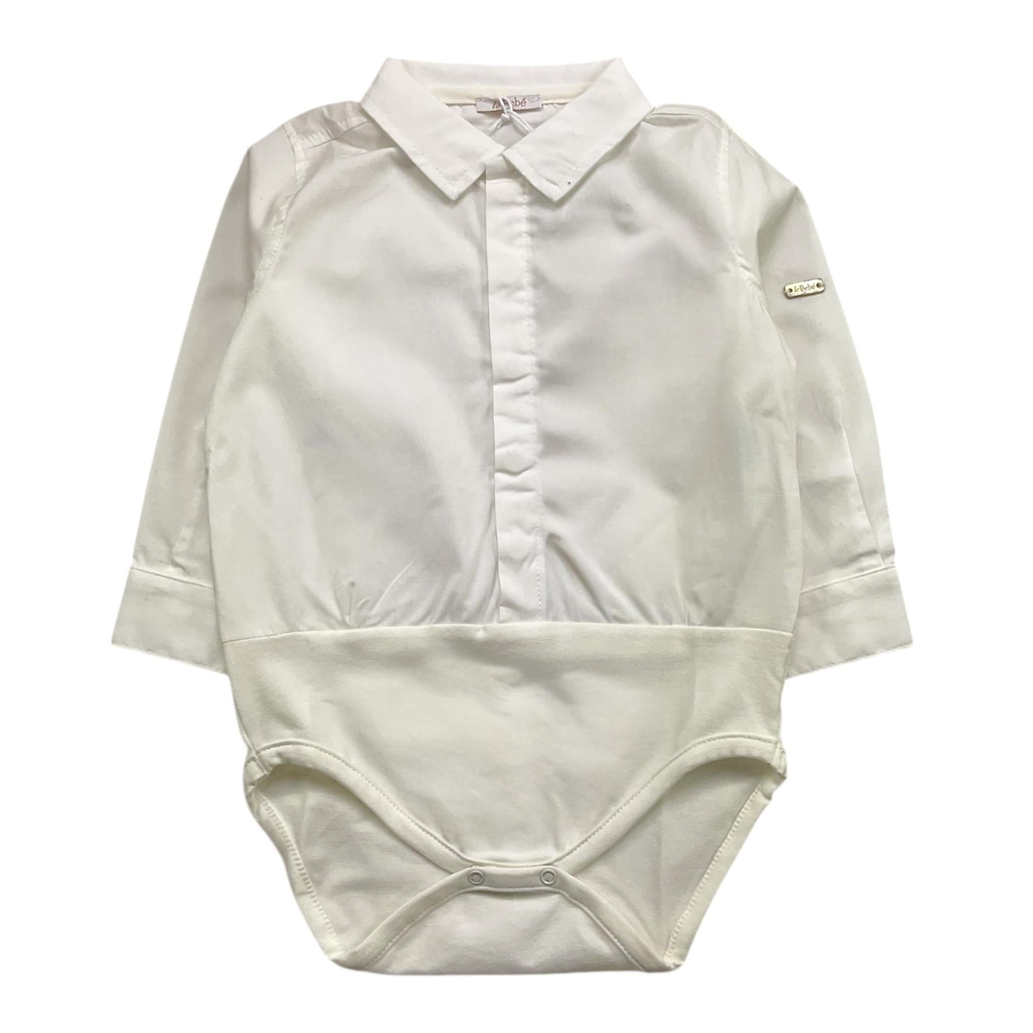 LE BEBE' camicia modello body tinta unita Bianco per Neonato LBB4281 BIANCO LE BEBE'