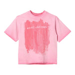 MARC JACOBS t-shirt girocollo tinta unita con stampa logo Rosa per Bambina W60281 ROSA MARC JACOBS