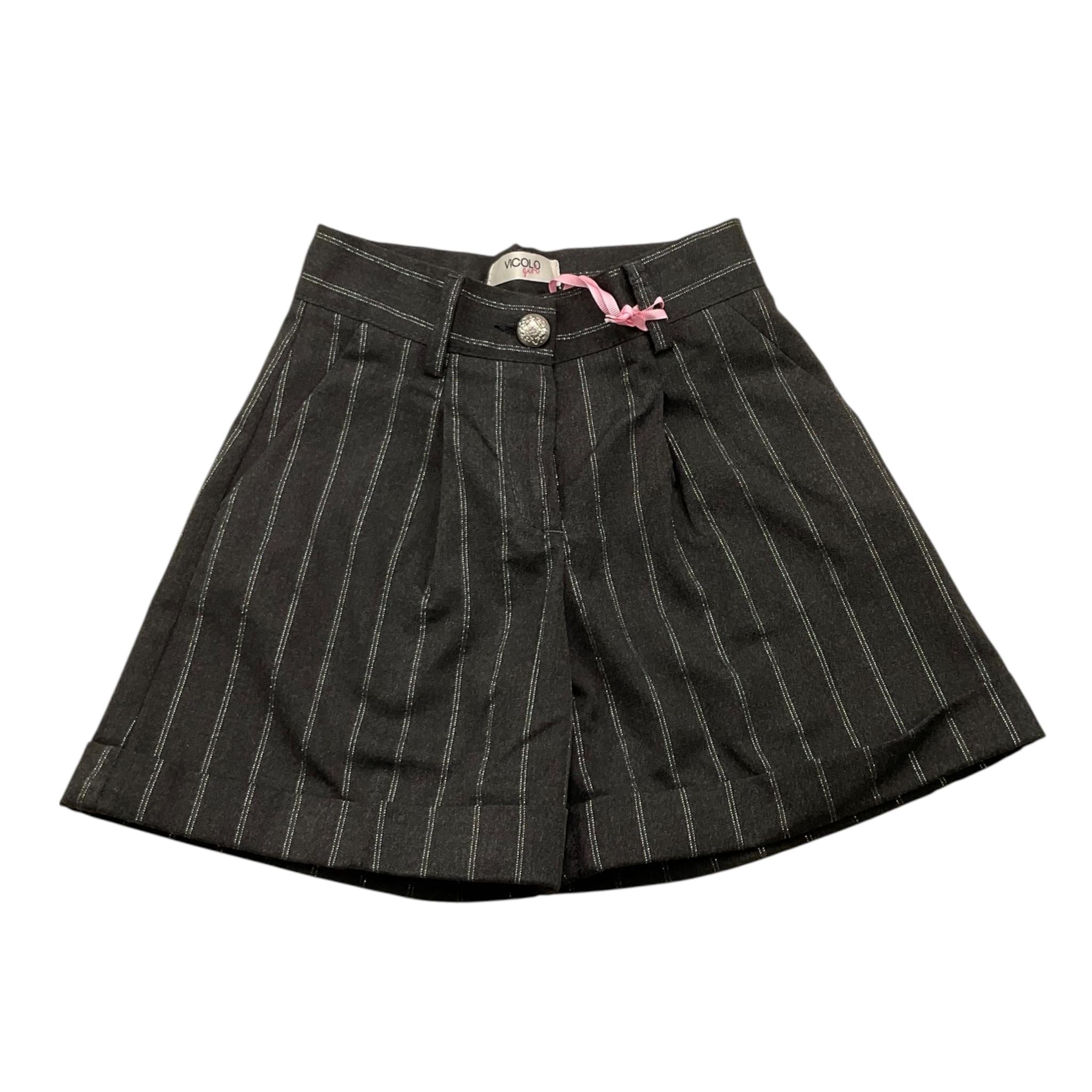 VICOLO short tinta unita con girovita regolabile Grigio per Bambina 3142S00184 GRIGIO VICOLO
