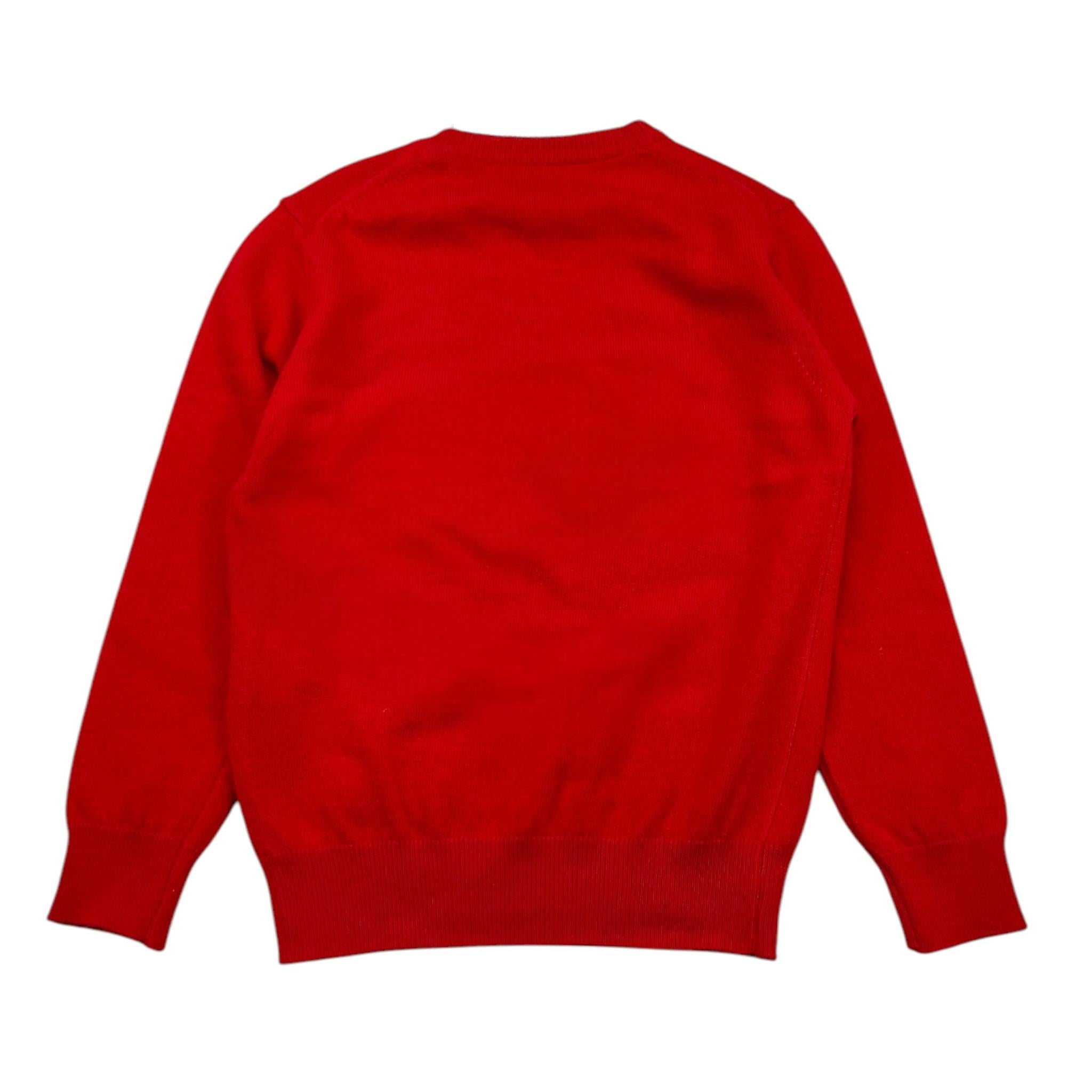 SAINT BARTH maglia tinta unita con stampa Rosso per Bambino PRC0016 ROSSO SAINT BARTH