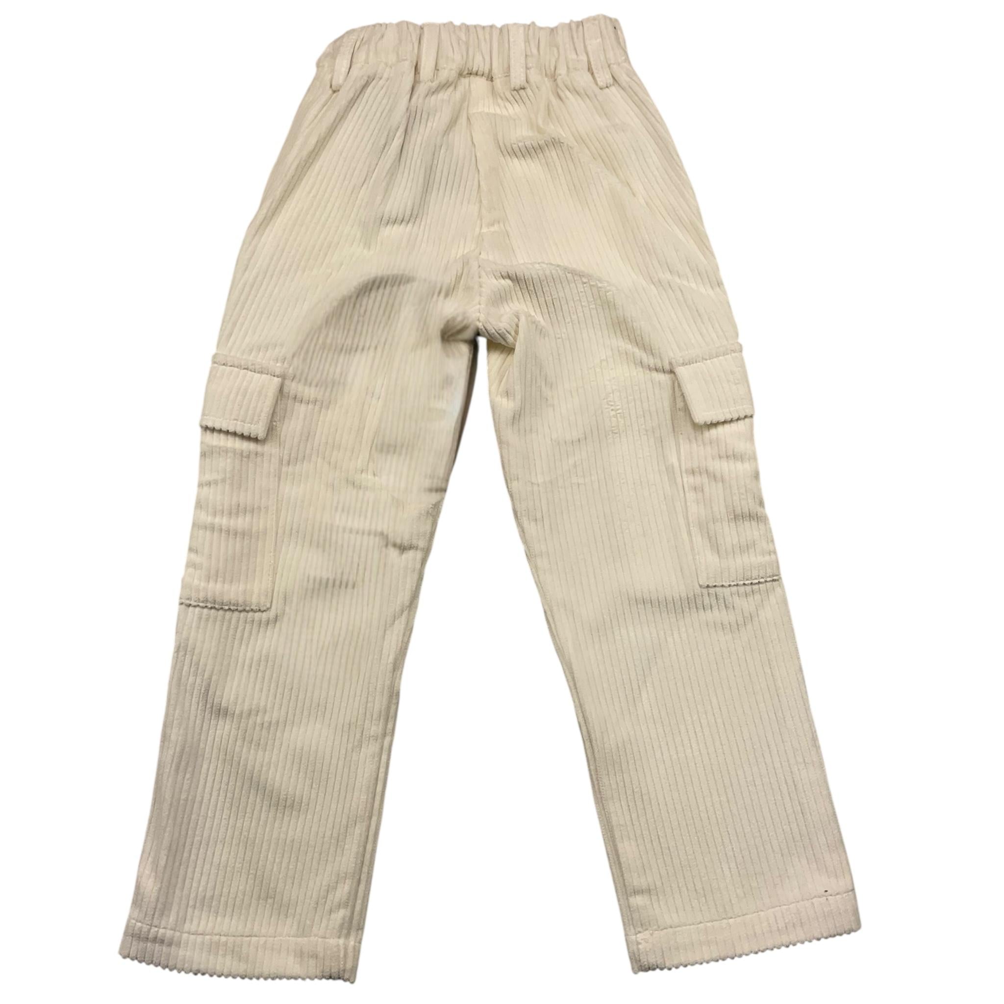 DANIELE ALESSANDRINI pantalone tinta unita con elastico in vita Bianco per Bambino 1231P00007X BIANCO DANIELE ALESSANDRINI