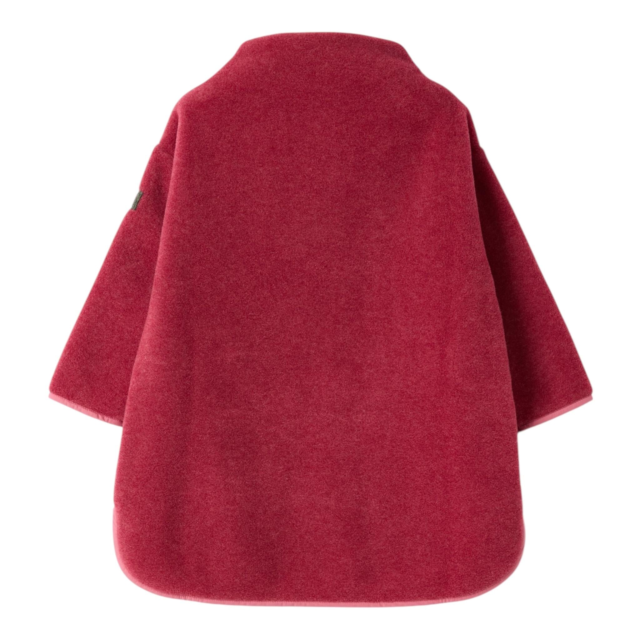 IL GUFO abito manica lunga tinta unita con cappuccio Fuxia per Bambina A24VL591M0108 FUXIA IL GUFO