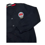 CESARE PACIOTTI cardigan scollo a v tinta unita cn applicazioni Nero per Bambino MGICE5313BX NERO CESARE PACIOTTI