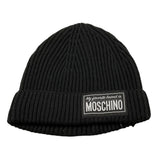 MOSCHINO cappelli tinta unita con stampa logo Nero per Bambina HUXO2I NERO MOSCHINO