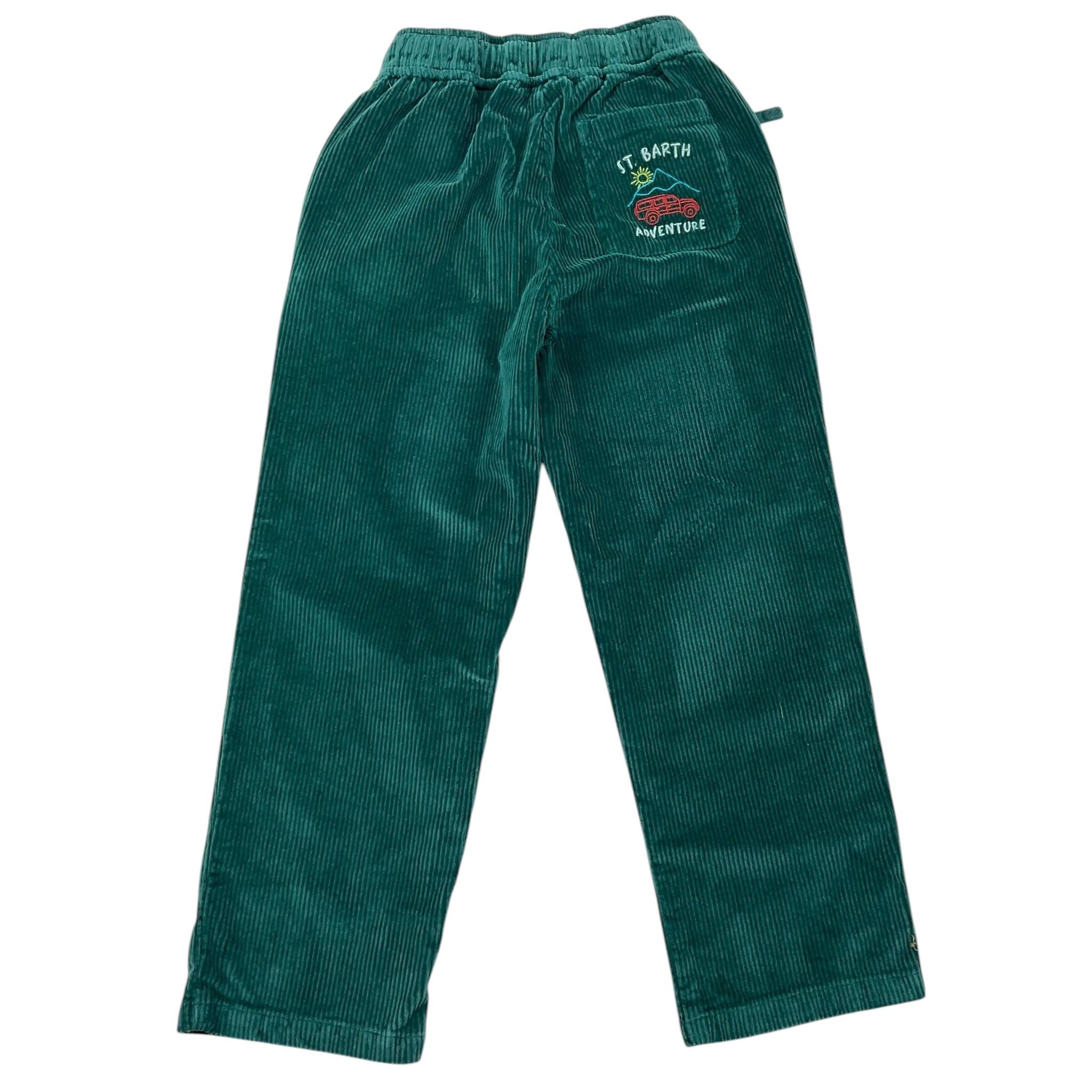 SAINT BARTH pantalone tinta unita con elastico in vita Verde per Bambino KILKENNY VERDE SAINT BARTH