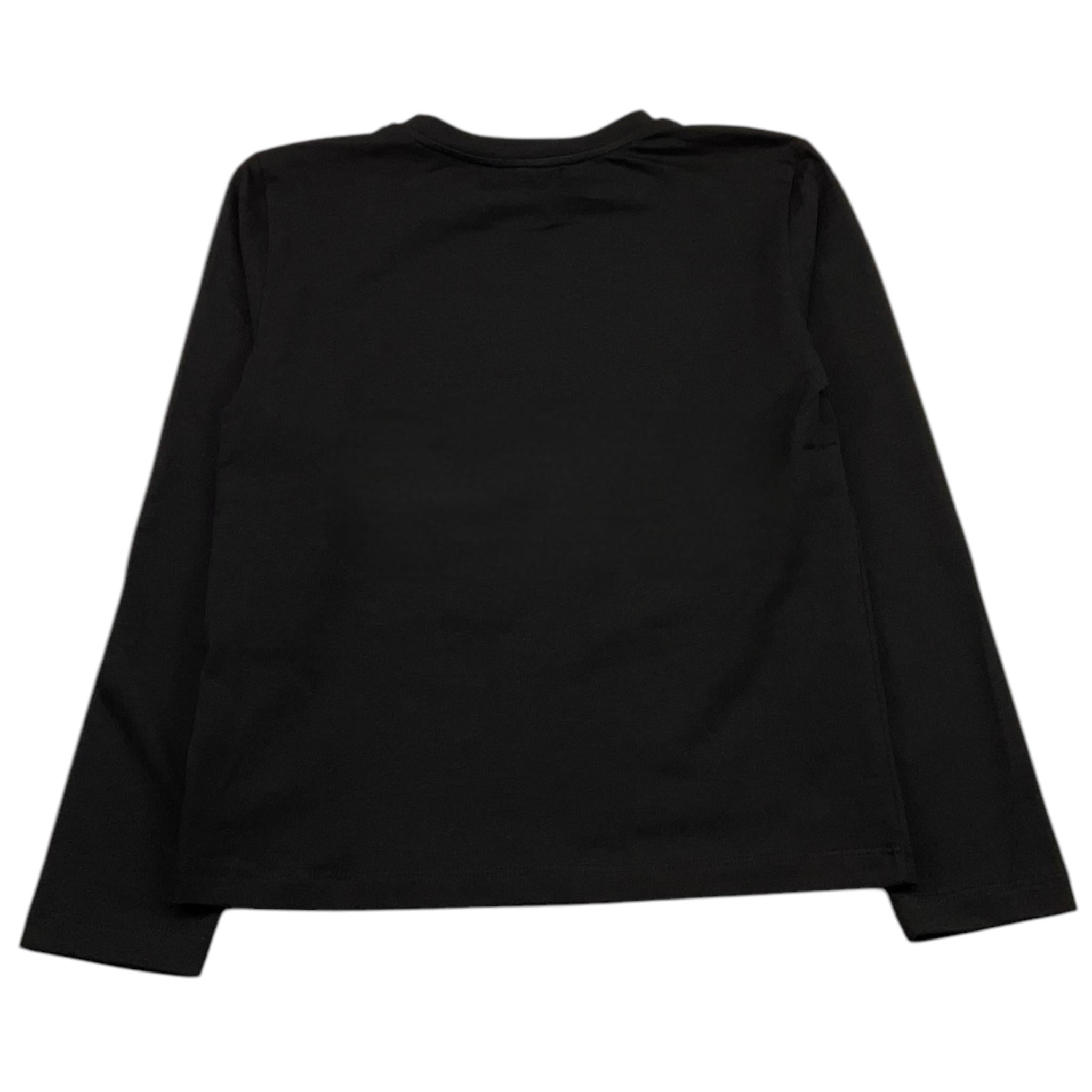 JOHN RICHMOND shirt girocollo tinta unita con stampa brillantinata Nero per Bambina RGA25182TS NERO JOHN RICHMOND