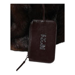 N°21 borsa in pelliccia tinta unita Marrone per Bambina N21A37 MARRONE N°21