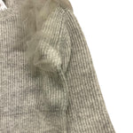 TWINSET maglia girocollo tinta unita con tulle Grigio per Bambina 242GJ3080 GRIGIO TWINSET