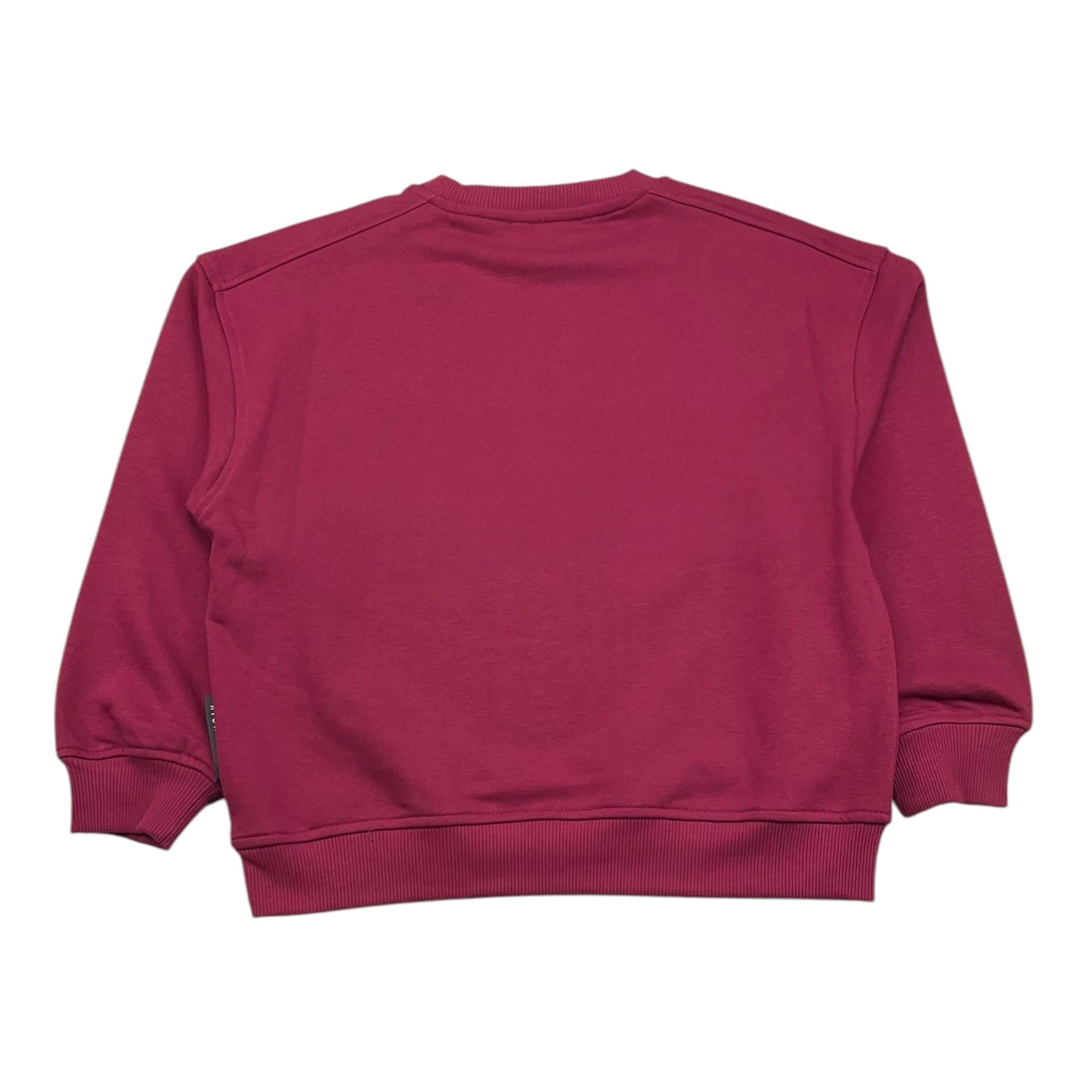 JOHN RICHMOND felpa chiusa girocollo tinta unita con stampa Bordeaux per Bambina RGA25102FE BORDEAUX JOHN RICHMOND