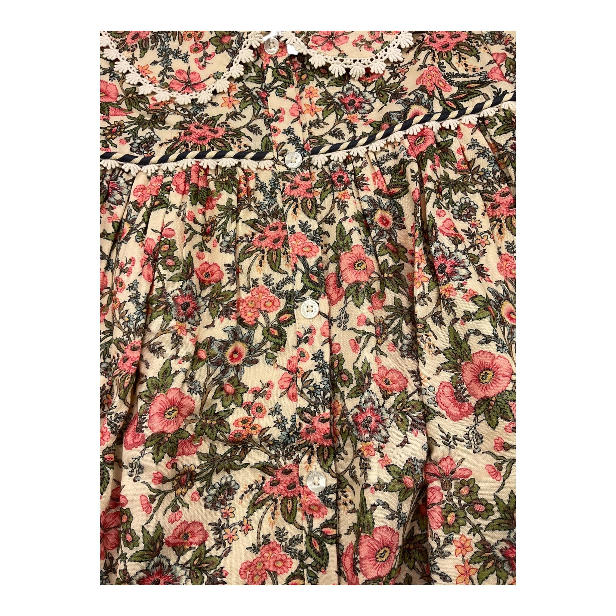 LOUISE MISHA abito tinta unita fantasia fiori Beige per Bambina GRIW24S0095 BEIGE LOUISE MISHA