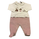 MARLU' tutina manica lunga bicolore Bianco/rosa per Neonata IB2714 BIANCO/ROSA MARLU'