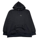 MAISON 9 PARIS felpa chiusa con cappuccio tinta unita con logo Nero per Bambino F70049 NERO MAISON 9 PARIS