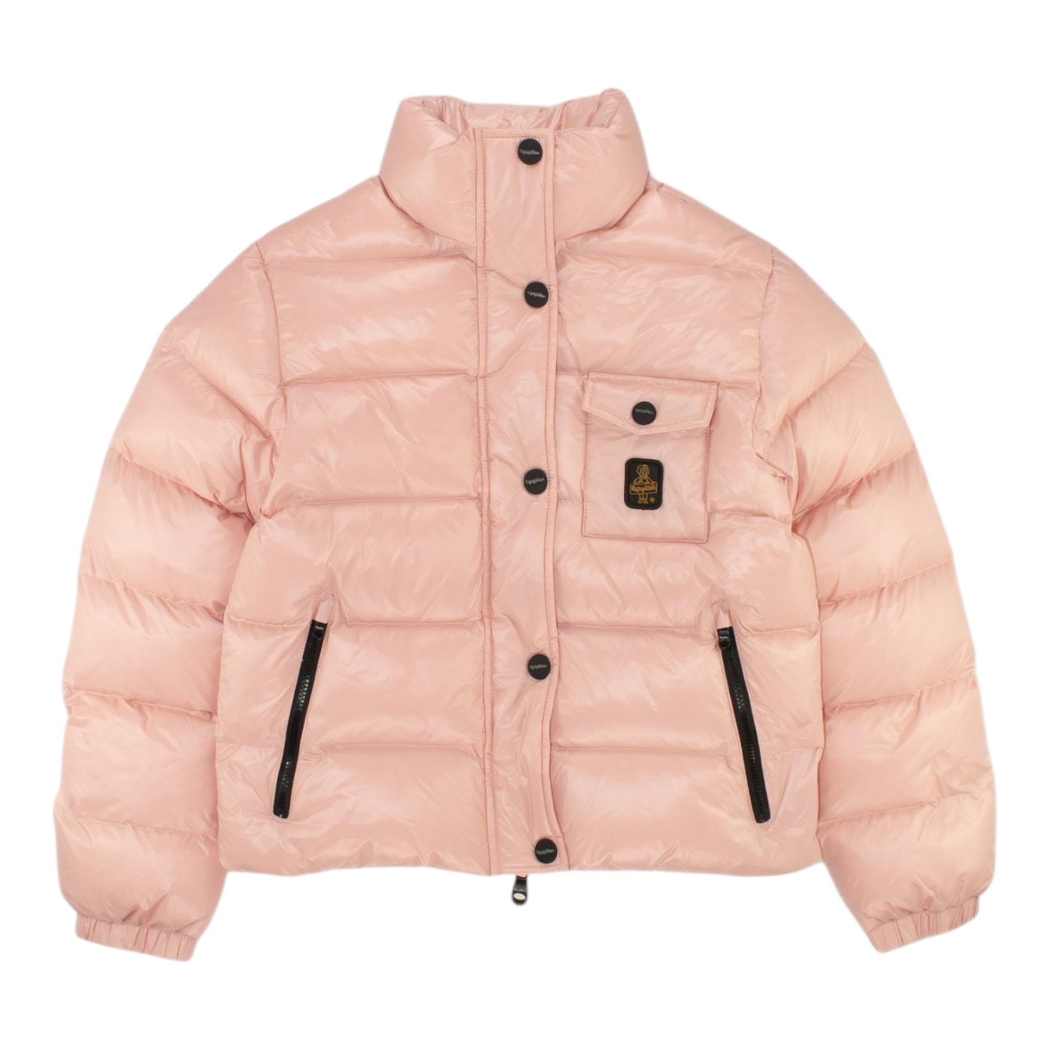 REFRIGIWEAR giubbino tinta unita con zip e cappuccio Rosa per Bambina RWG960 ROSA REFRIGIWEAR