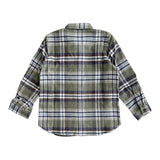 ZHOE & TOBIAH camicia tinta unita con fantasia a quadri Verde per Bambino COC2 VERDE ZHOE & TOBIAH