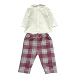 LE BEBE' completo 2pz shirt-pantalone bicolore Bianco per Neonata LBG6120 BIANCO LE BEBE'