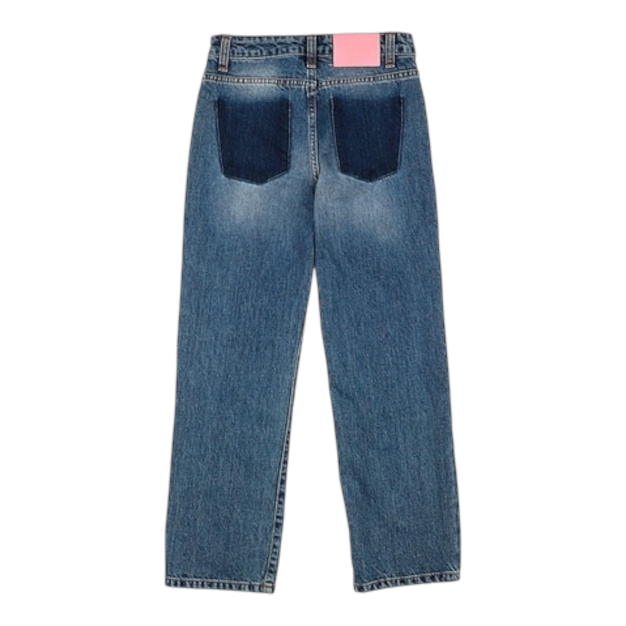JOHN RICHMOND jeans tinta unita con brillantini e paillettes Blu per Bambina RGA24032JE BLU JOHN RICHMOND