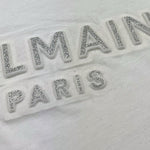 BALMAIN t-shirt girocollo tinta unita con stampa Bianco per Bambina BS8A01 BIANCO BALMAIN