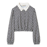 TWINSET camicia manica lunga stampa fantasia Nero per Bambina 242GJ2441 NERO TWINSET