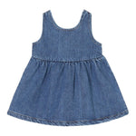 PLAY UP abito in denim tinta unita con bottoni Azzurro per Neonata PA022AP11457 AZZURRO PLAY UP