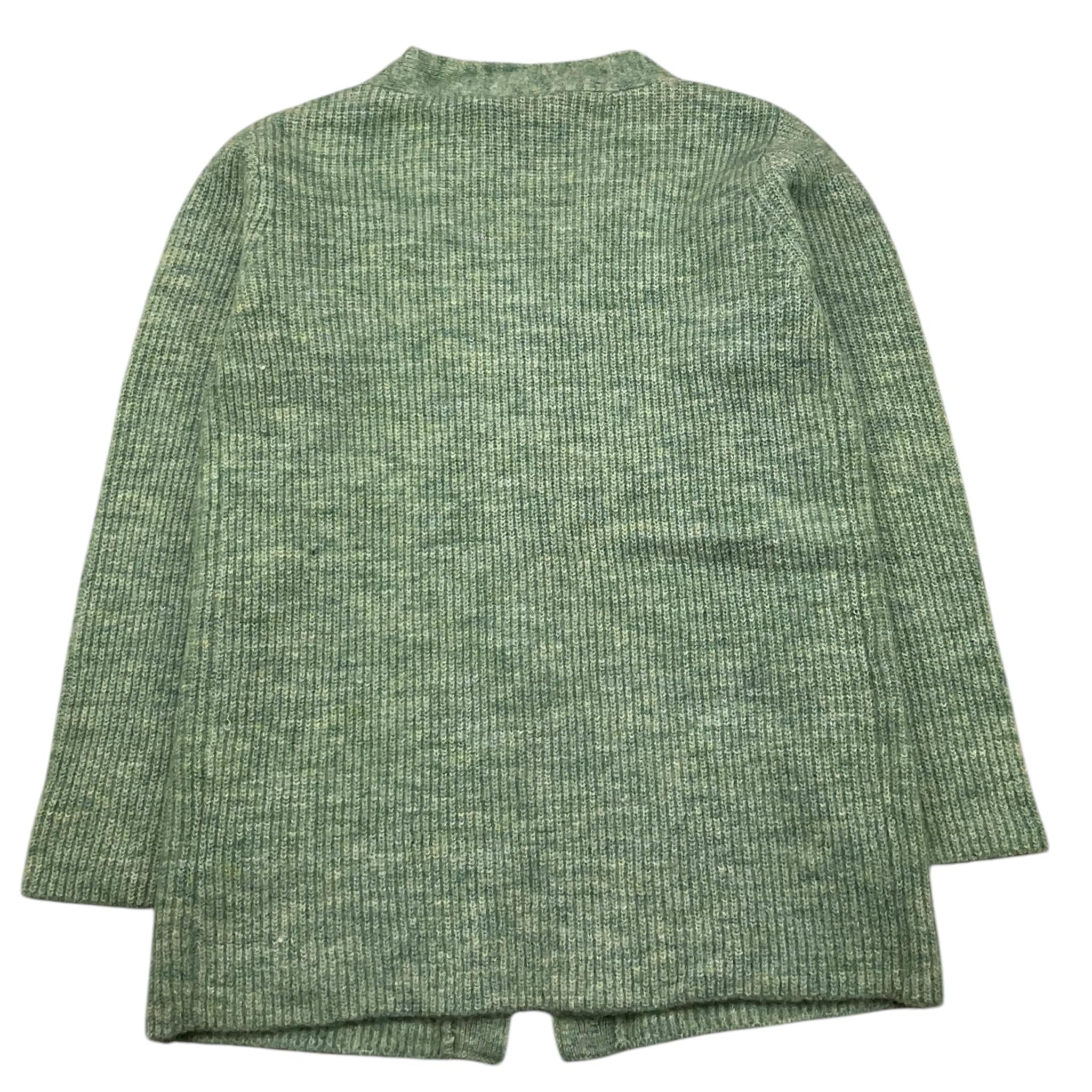 TRUSSARDI cardigan tinta unita con ricami Verde per Bambina TGA25091CD VERDE TRUSSARDI
