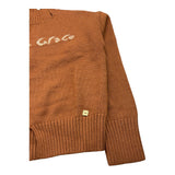 MANILA GRACE maglia mezzocollo tinta unita con logo Tabacco per Bambina MFJF24M168 TABACCO MANILA GRACE