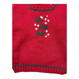 LA STUPENDERIA maglia girocollo tinta unita con ricami Rosso per Neonato WCPL61N ROSSO LA STUPENDERIA