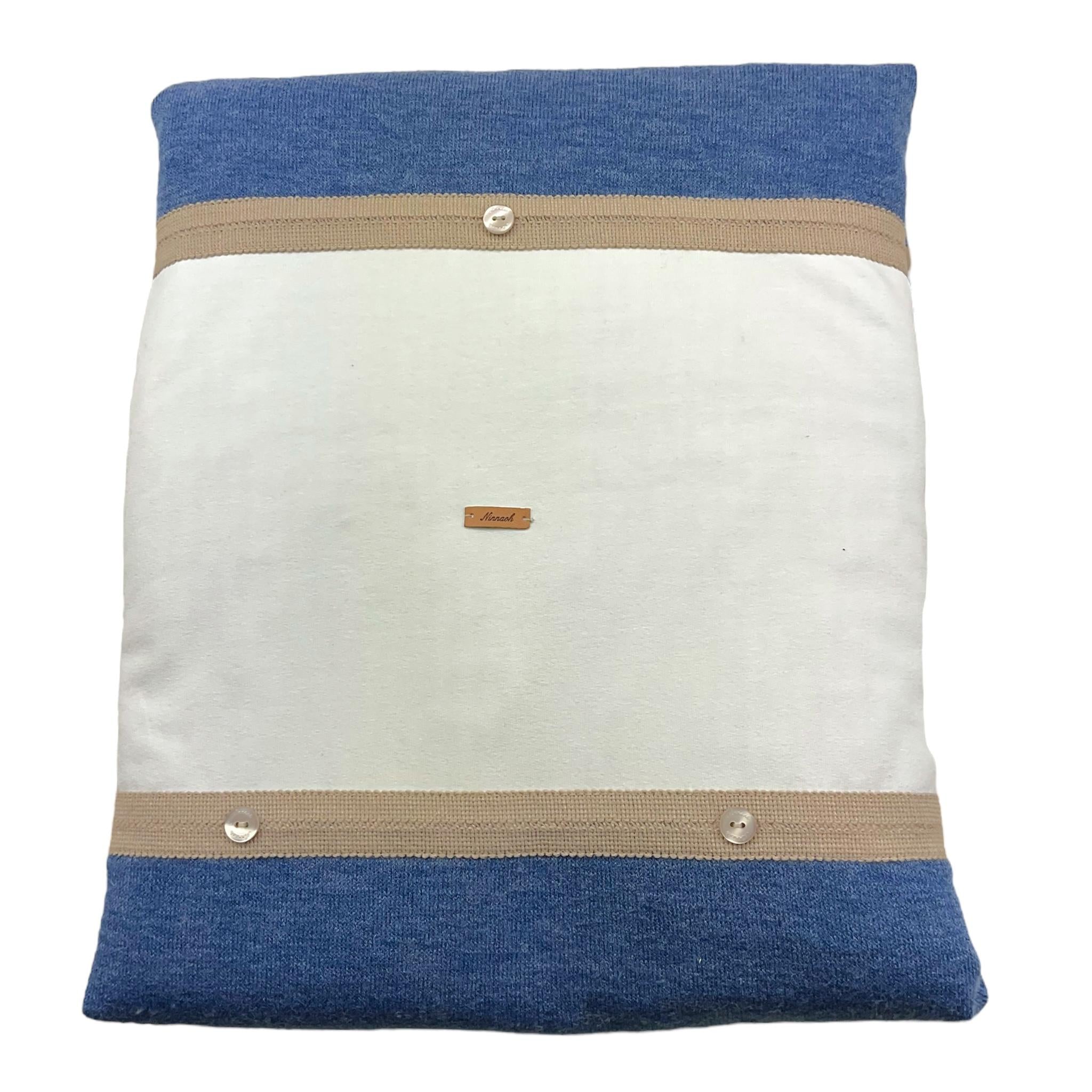 NINNAOH coperta biclore con stampa Bianco per Neonato I24COP203I BIANCO NINNAOH