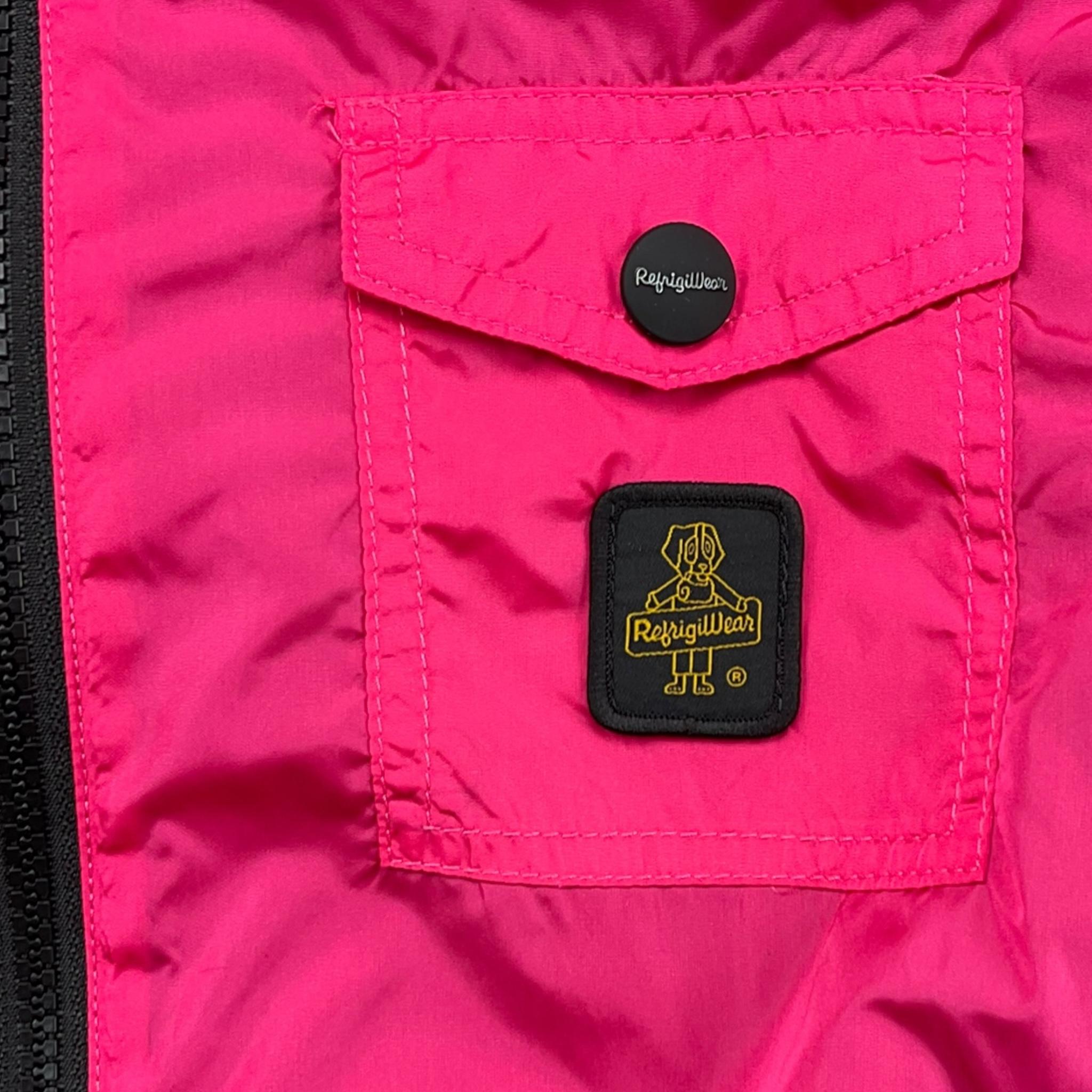 REFRIGIWEAR giubbino tinta unita con zip e cappuccio Fuxia per Bambina RW425 FUXIA REFRIGIWEAR