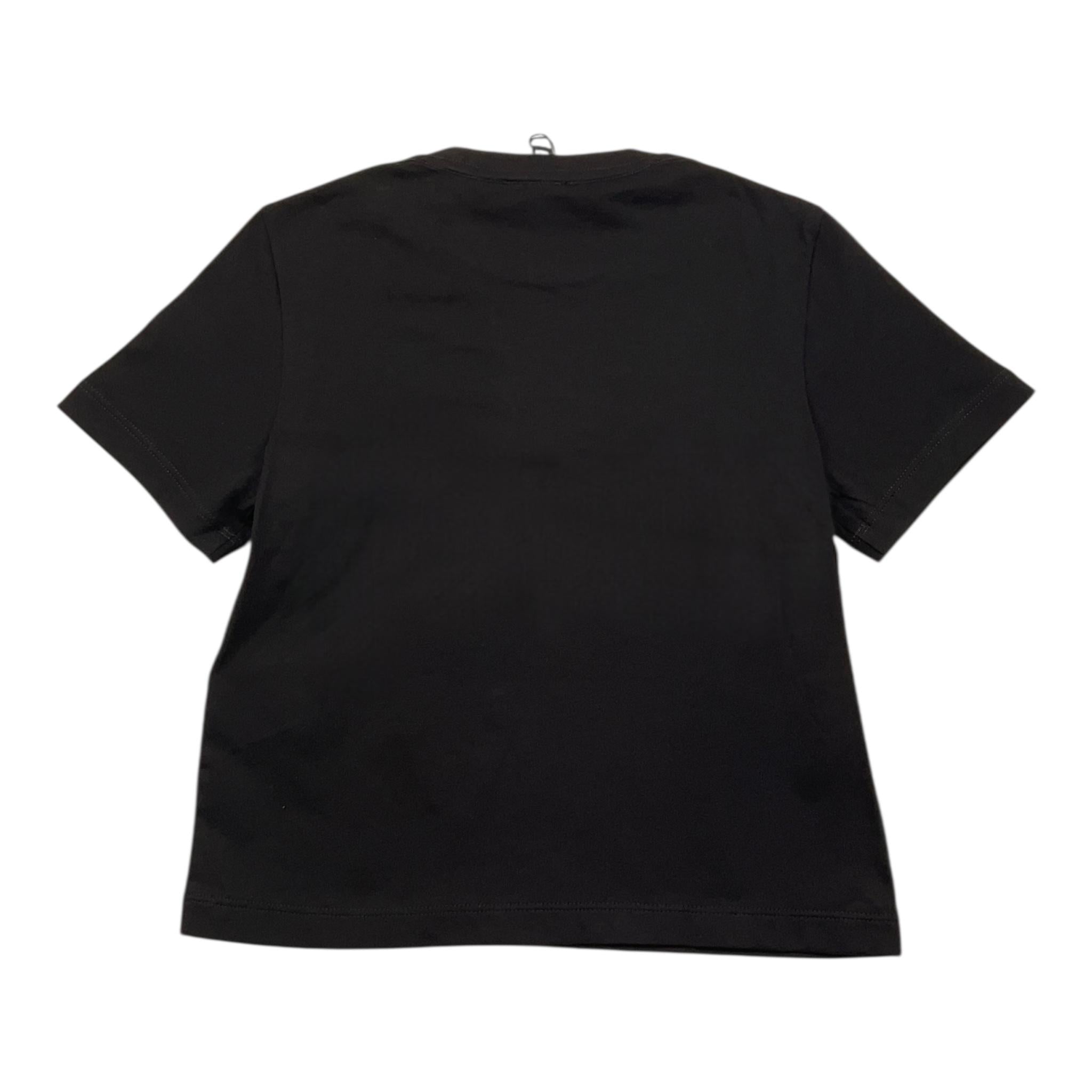 EMPORIO ARMANI t-shirt girocollo tinta unita con stampa Nero per Bambino 3DBT53 NERO EMPORIO ARMANI