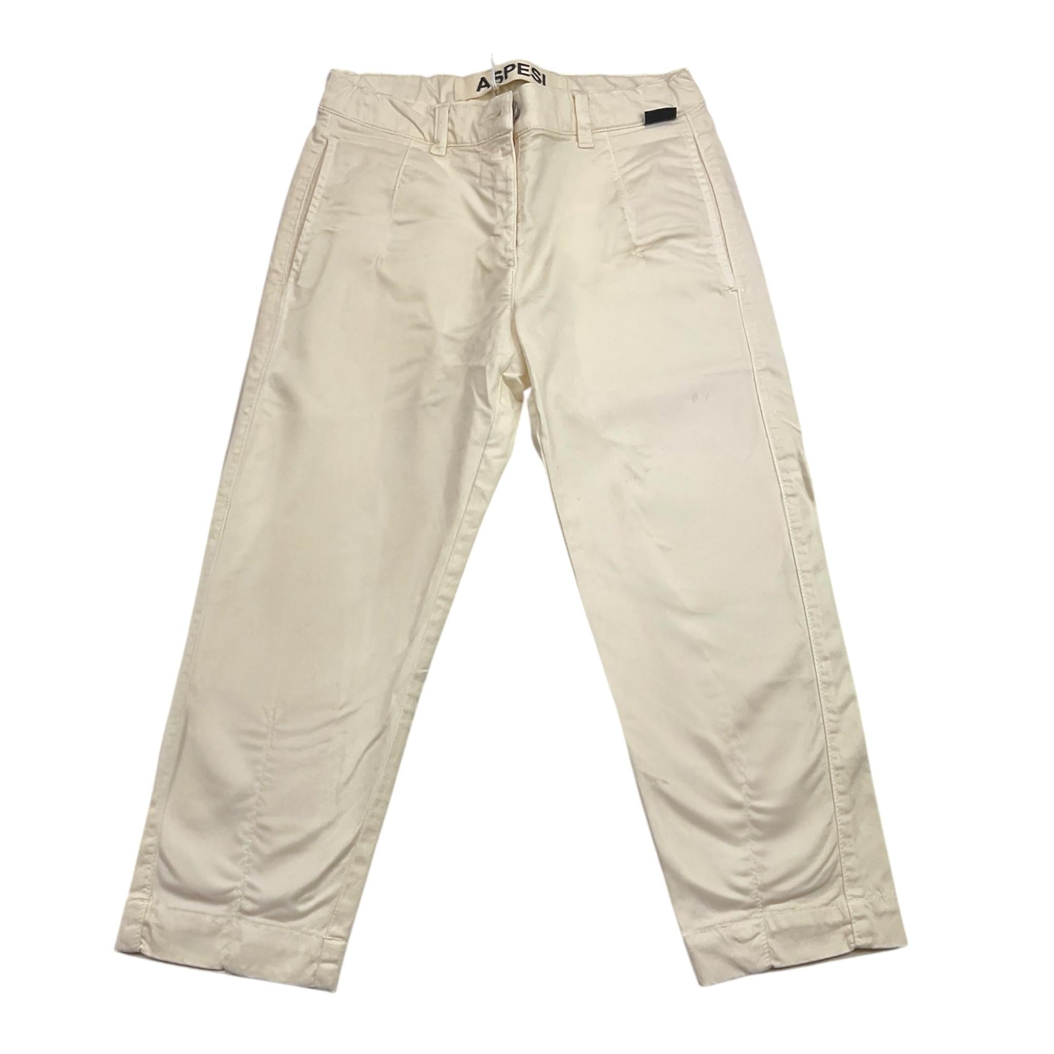 ASPESI pantalone tinta unita con girovita regolabile Panna per Bambino F24062PLC6062 PANNA ASPESI