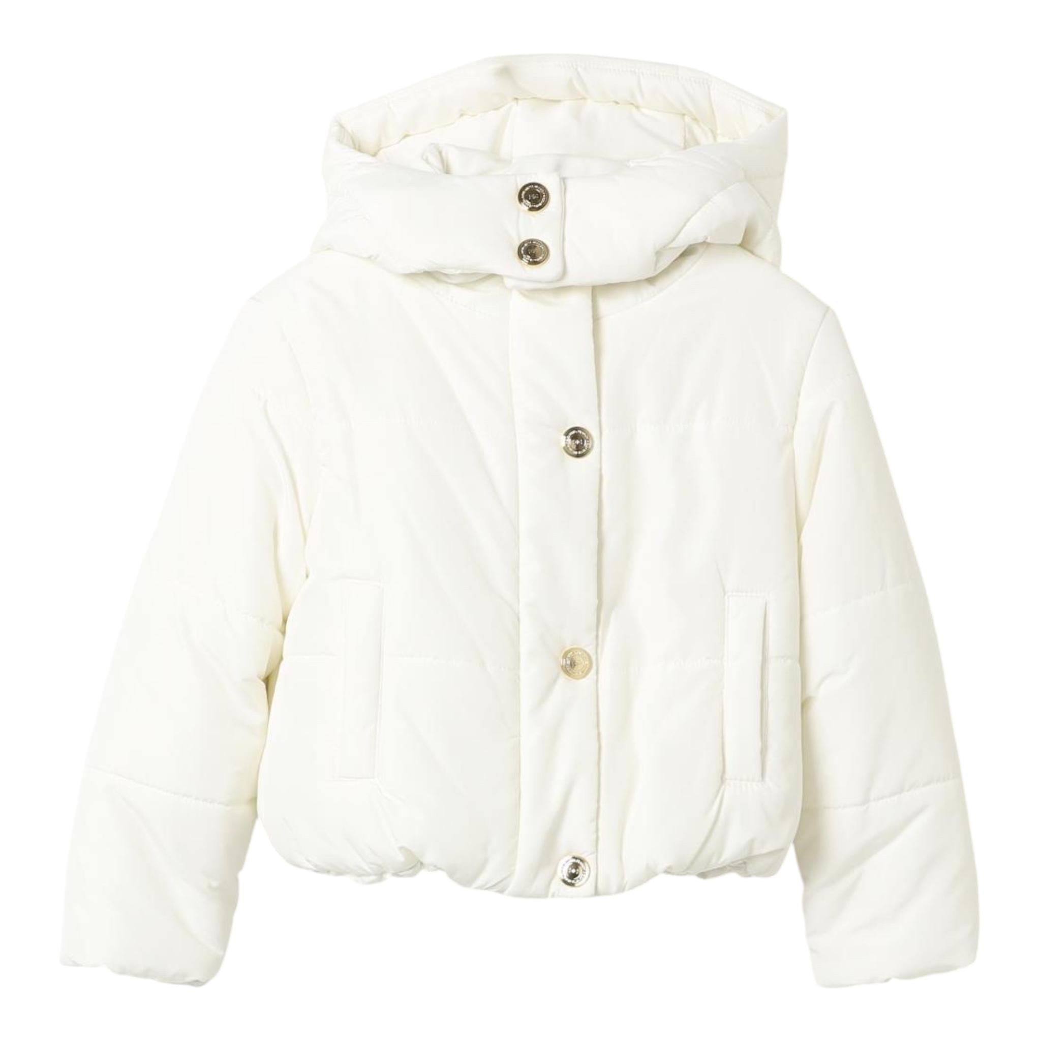 ELISABETTA FRANCHI giubbino tinta unita con cappuccio Panna per Neonata EGGB033X PANNA ELISABETTA FRANCHI