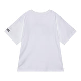 MOSCHINO t-shirt girocollo tinta unita con stampa Bianco per Bambina HDM06HXXX BIANCO MOSCHINO